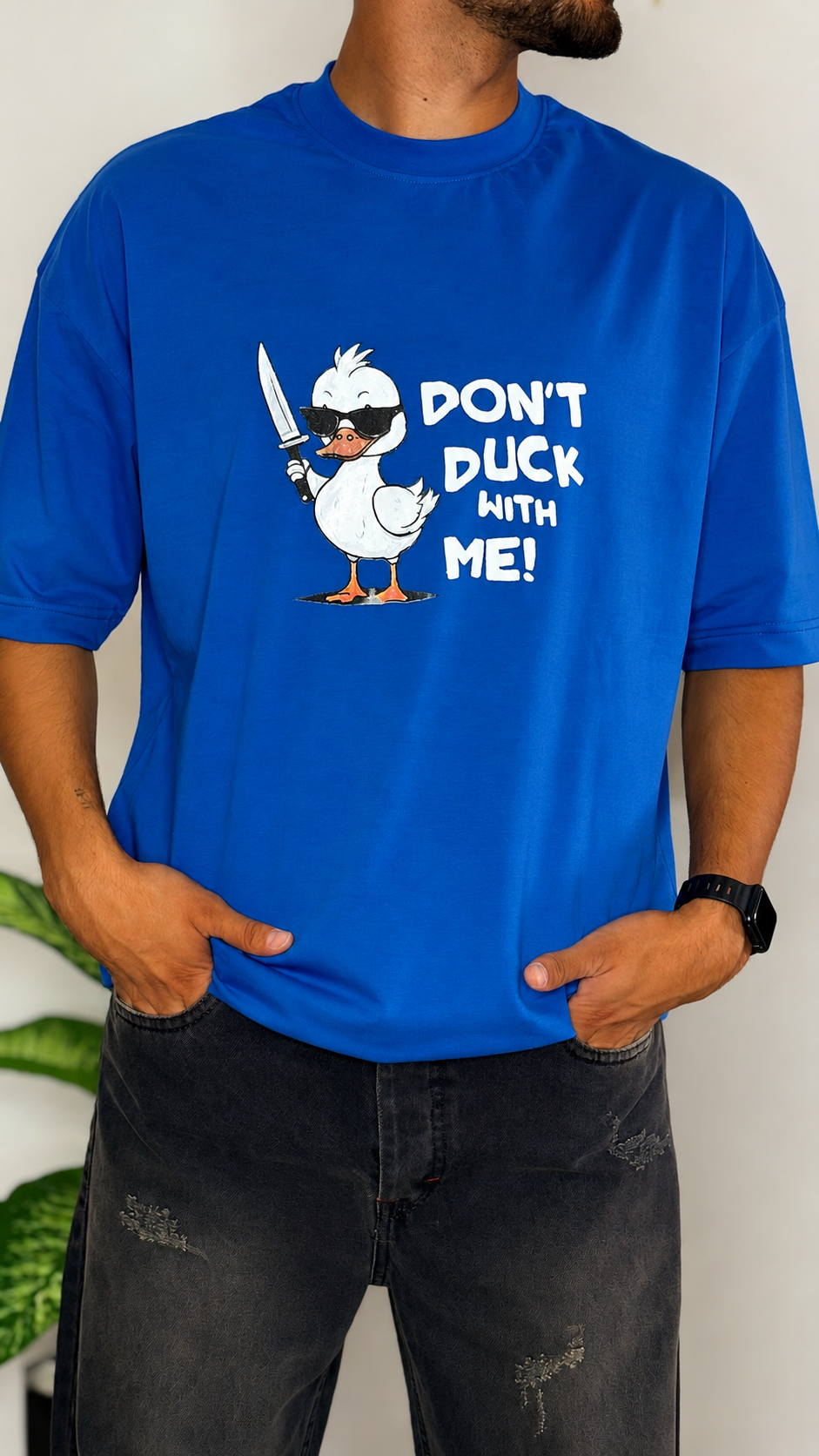 تی‌شرت طرح اردک «DON’T DUCK WITH ME» – جنس پنبه سوپر دو نخ