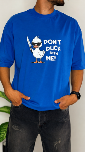 تیشرت طرح اردک «DON’T DUCK WITH ME» – جنس پنبه سوپر دو نخ